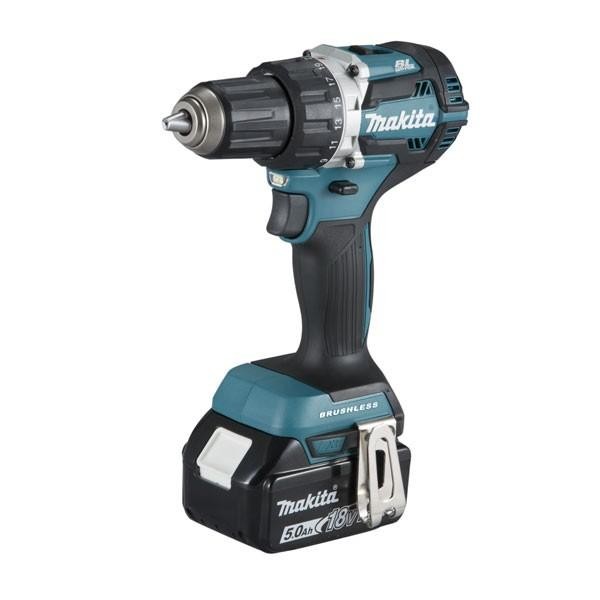 Perceuse visseuse 18V 2x5Ah + Chargeur + Makpack DDF484RTJ Makita