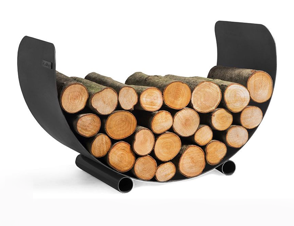 Range-bûches intérieur en acier 70 x 45 cm