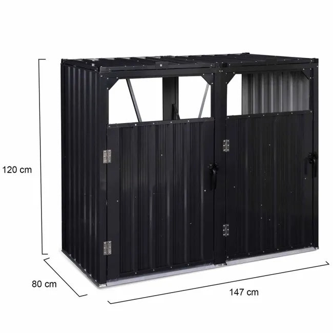 Cache poubelle - Gris Anthracite