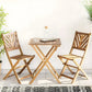 Salon de Jardin Bistrot Table et 2 Chaises en Bois