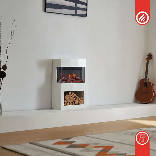 Cheminée Électrique - Poêle Électrique avec Chauffage