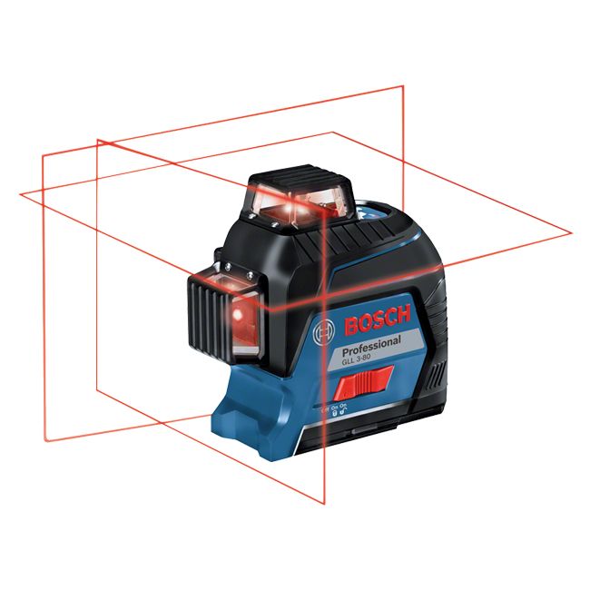 Laser 3 lignes GLL 3-80 Professional + trépied BT 150 Bosch 06159940KD