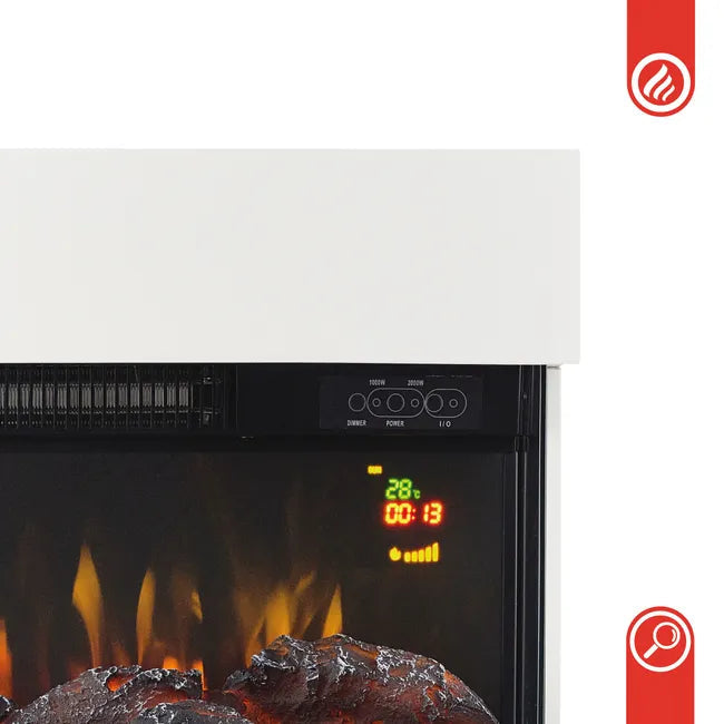 Cheminée Électrique - Poêle Électrique avec Chauffage