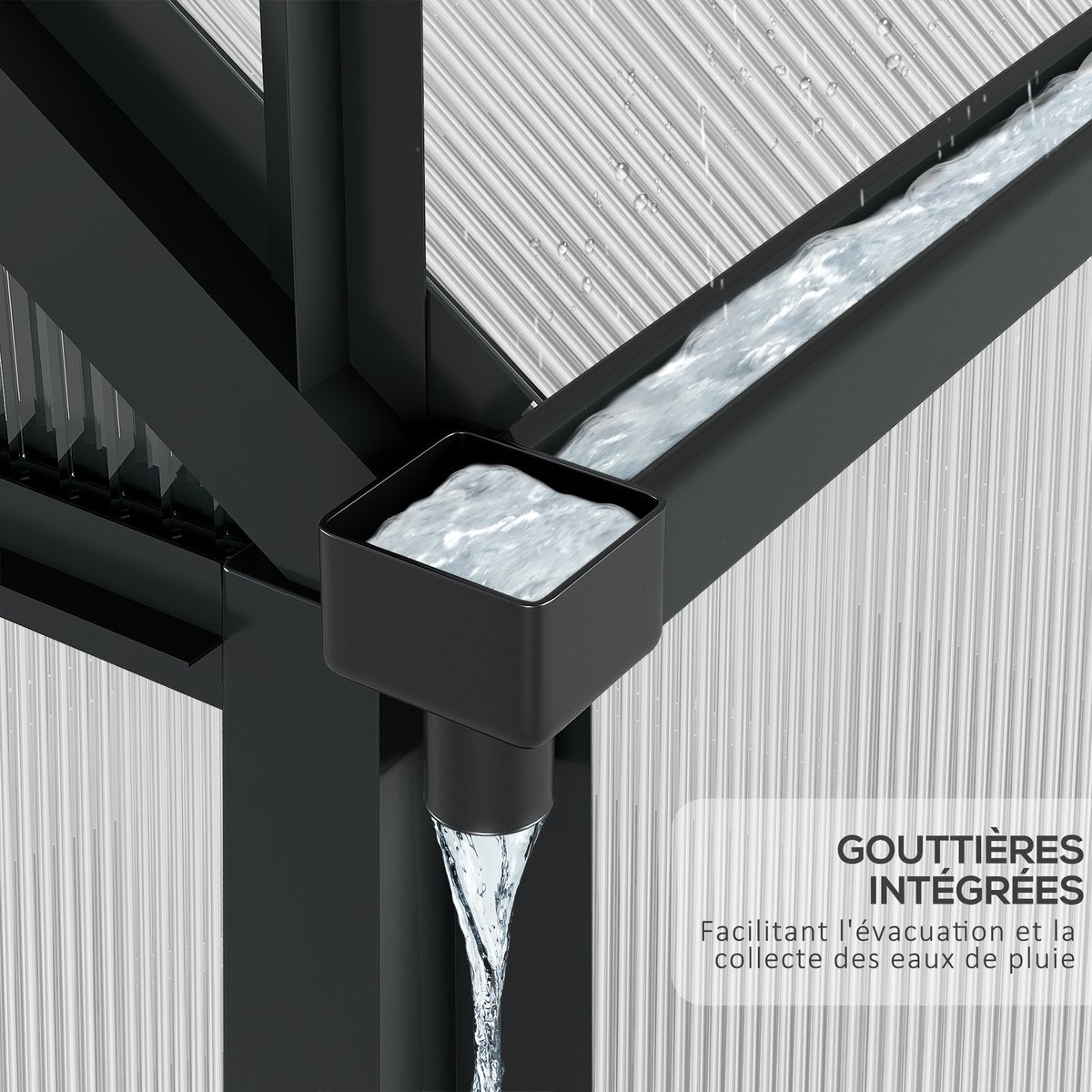Serre de jardin polycarbonate alu