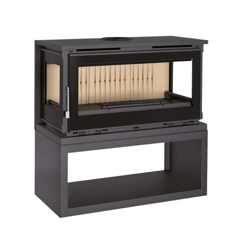 Poêle à bois 3 faces