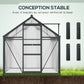 Serre de jardin polycarbonate alu