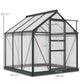 Serre de jardin polycarbonate alu