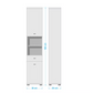 Armoire colonne de salle de bain blanc brillant