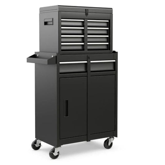 Servante Porte Outils à 4 Tiroirs et Armoire de Rangement