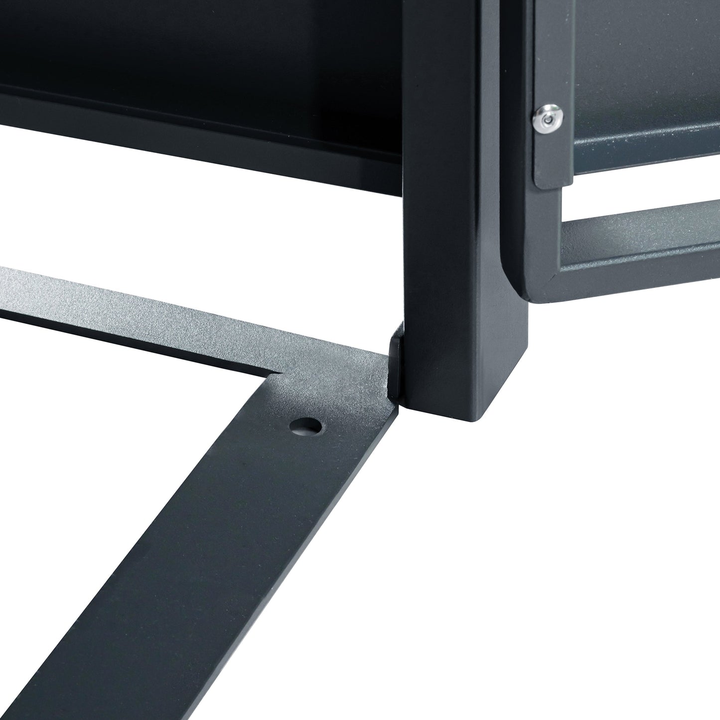 Cache poubelle en métal Anthracite/Effet Bois - 2 conteneurs