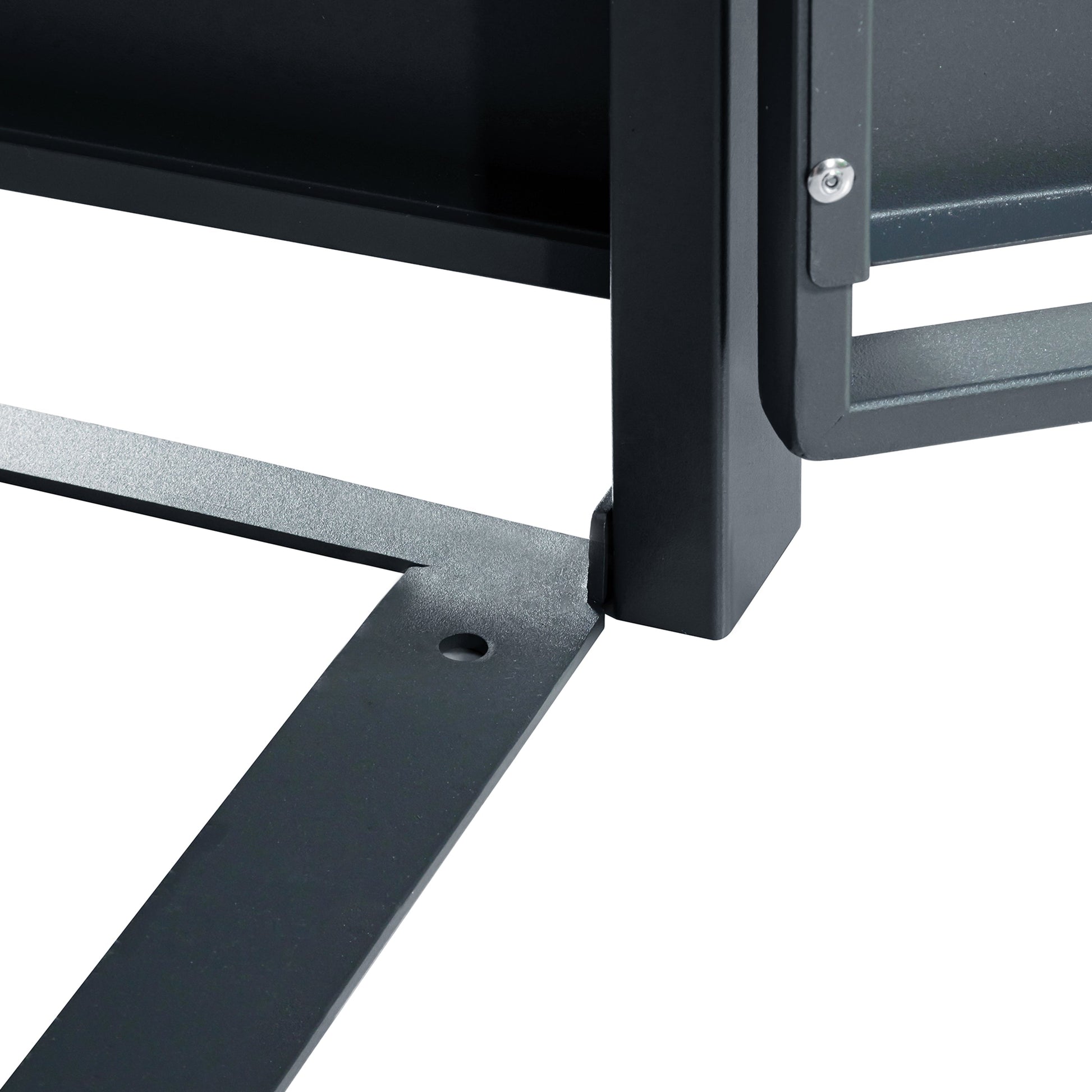 Cache poubelle en métal Anthracite/Effet Bois - 2 conteneurs