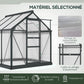 Serre de jardin polycarbonate alu