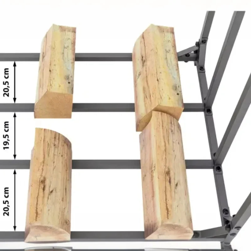 Porte-bûches 130x165 cm