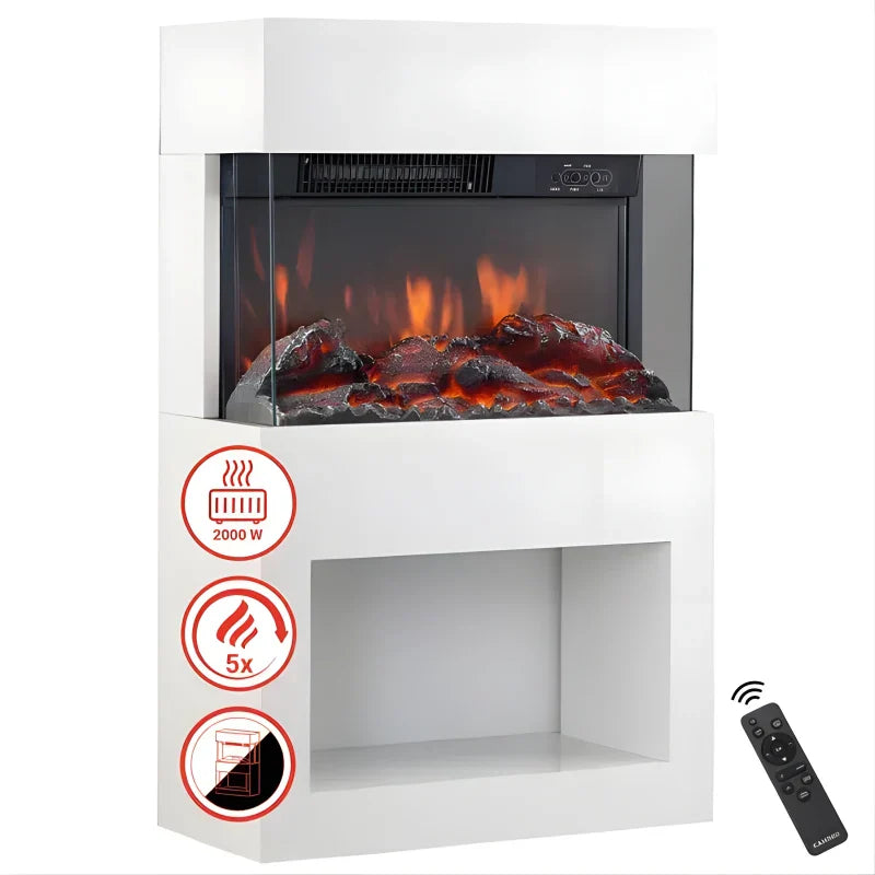 Cheminée Électrique - Poêle Électrique avec Chauffage